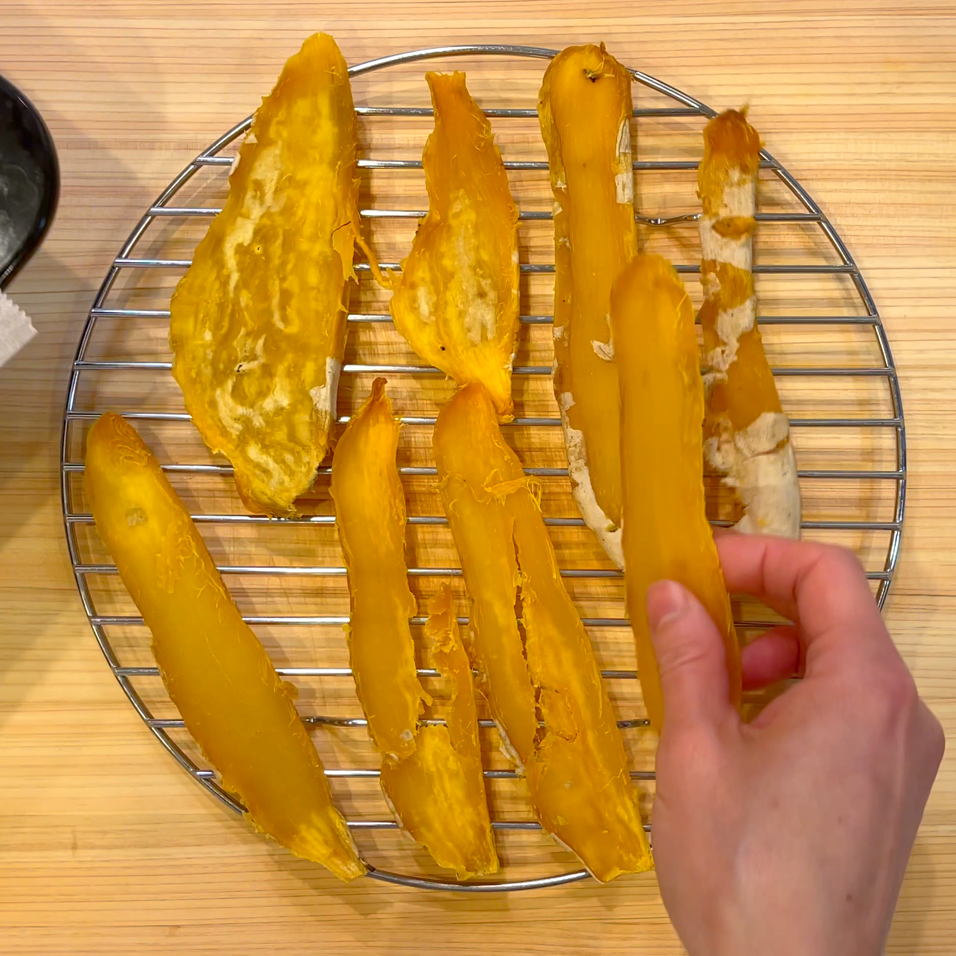 冷まして完成したさつまいもの様子