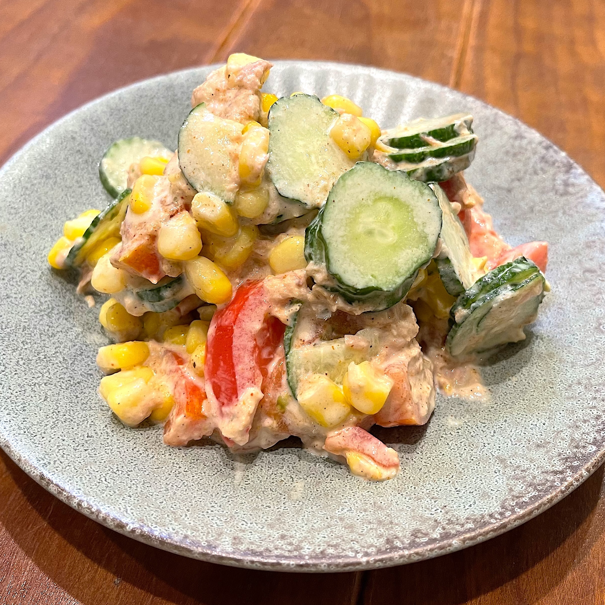 盛り付けた完成の様子